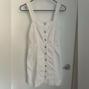 Madewell white overall dress size 2